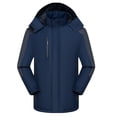 thumbnail image 1 of Yusimy Men's Trench Coat Double Breasted Slim Fit Mid-Length Pure Color Wool Blend Classic Versatile Overcoat, 1 of 3