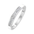 thumbnail image 1 of Bague de Mariage à Canaux 1/4 Ctw Diamond en Or Blanc 10 K, 1 of 2