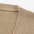 thumbnail image 4 of Wzzjkit Fall Clothes Men Casual Fashion V-neck Button Cardigan Elasticity Sweater Base Layer Knit Long Sleeve Sweater, 4 of 6