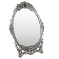 thumbnail image 4 of Desktop Makeup Mirror, Retro Desktop Makeup Mirror Decorative With Stand For Dressers For Gift Copper, 4 of 8