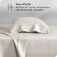 thumbnail image 3 of Bare Home Ultra-Soft Sheet Set - Premium 1800 Collection - Deep Pockets - 3-Pieces - Twin, Modern Plaid - Stone/White, 3 of 8