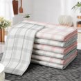 thumbnail image 1 of Fine Fiber Cleaning Cloth | Microfiber Dish Towel & Scouring Pad | 30x30cm Absorbent & Durable Kitchen Rags | 5-Pack in Red & Gray, 1 of 7