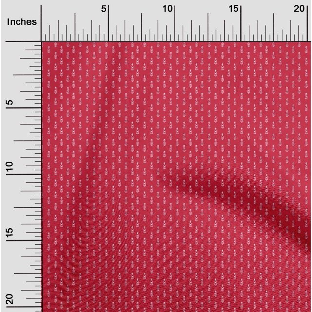 oneOone Cotton Poplin Fabric Floral Block Printed Craft Fabric BTY 56 Inch Wide