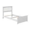 thumbnail image 2 of Lit Plateforme en Bois Mission Simple TG avec Pied de Lit Assorti, Blanc, 2 of 5