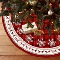 thumbnail image 3 of Christmas Tree Skirt Snowflake Reindeer Digital Christmas Tree Skirt Surround with Polyester Ornament Decoration Christmas Tree Decorations, 3 of 6