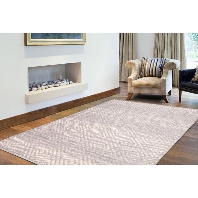 Tapis d'Interieur ECARPET Géométrique pour Salon Collection Ember
