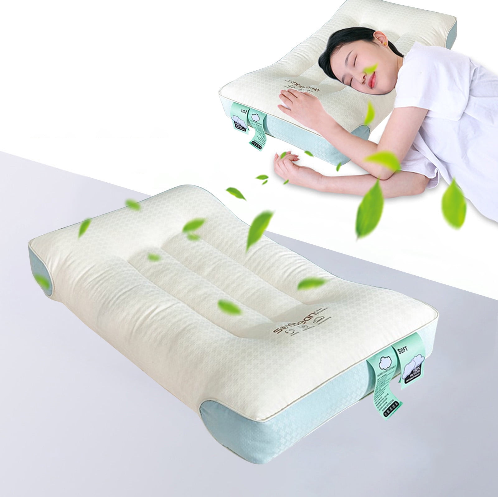 Danhjin Core Core Hotel-grade Pillow Core Soft And Supportive Down Bed Pillow Suitable for Back Side And Stomach Sleepers Made Of-friendly Fabric