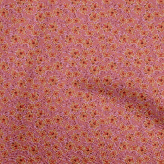 oneOone Viscose Jersey Red Fabric Tropical Craft Projects Decor Fabric Printed By The Yard 60 Inch Wide