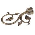 thumbnail image 4 of yuksok Embouts de Tête de Tringle à Rideaux 28 mm, Accessoires de Rideaux de Fenêtre, Feuilles en Forme de Feuilles - Bronze, 4 of 6