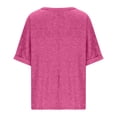 thumbnail image 4 of Plebaso T-Shirts Surdimensionnés pour Femmes Manches Courtes Col Rond T-Shirts d'Été Décontractés Amples Blouses 2025, 4 of 7
