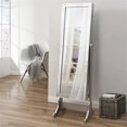 thumbnail image 2 of Posh Living Harper Full Length Jewelry  Mirror Border Lockable with LED Lights - Classic Silver, 2 of 8
