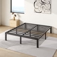 thumbnail image 1 of COMASACH 14 inch Queen Bed Frame, Easy Assembly, No Box Spring Needed, Heavy Duty Metal Platform Queen Size, Noise Free, Black, 1 of 6