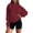 Wine, variant on 2025 Women's Casual Hooded Sweatshirt Long Zip Sweatshirt Hoodie Women Soft Comfortable Pullover Fleece Women Sweatshirts Hoodies Hoodie for Everyday Wear Basic Loungewear Lightweight