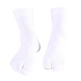 thumbnail image 2 of TISHITA Elastic Cotton Tabi Socks 2 Toe Socks Flip-Flops Socks Unisex White, 2 of 8