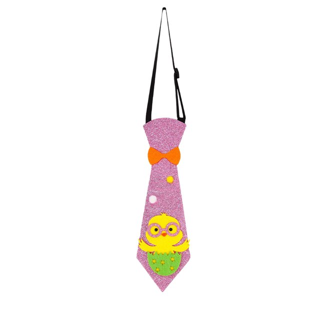 YoGold Easter Clothes Accessory Kit Easter Rabbit Bunny Tie Easter Pre-Tied Bow Tie Adjustable Felt Bowties Decorations D