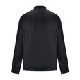 thumbnail image 4 of Qertyioot Manteau en Cuir d'Hiver pour Homme à Fermeture Éclair, Manches Longues, Décontracté, 4 of 5