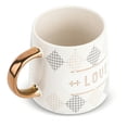 thumbnail image 3 of Thyme & Table Stoneware 20 fl oz Love Coffee Mug, White, 3 of 4
