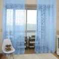 thumbnail image 3 of tredstone Maison Hôtel Rideau de Fenêtre de Remplacement Chambre Respirant Draperie Complète Protection de la Vie Privée Décoration Accessoire de Mobilier Bleu Ciel, 3 of 8