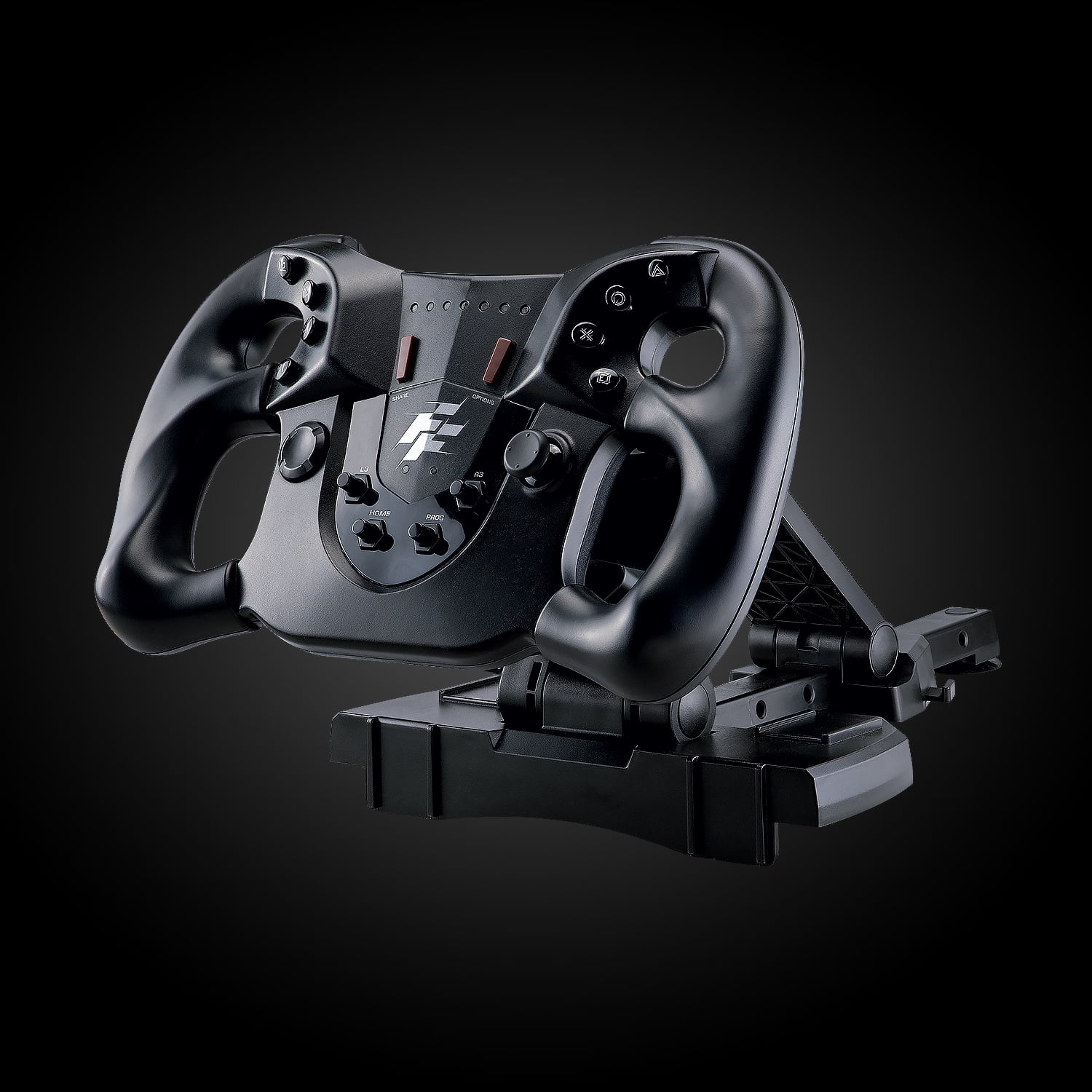Volant de course Flashfire Monza avec levier vitesses en H et pédales pour PC, PS3, PS4, XBOX 360, ONE, Series X/S Nintendo Switch, Noir.