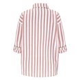 thumbnail image 4 of TIMIFIS Chemises à Manches Longues pour Femmes Grande Taille Chemise à Rayures Boutonnée Automne Décontractée Col Rabattu avec Manches Ajustables Hauts, 4 of 8