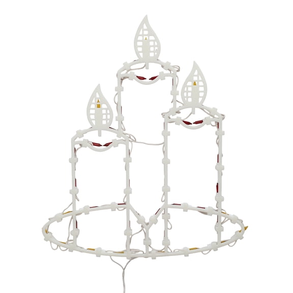 Holiday Time Candles Silhouette, Multicolor
