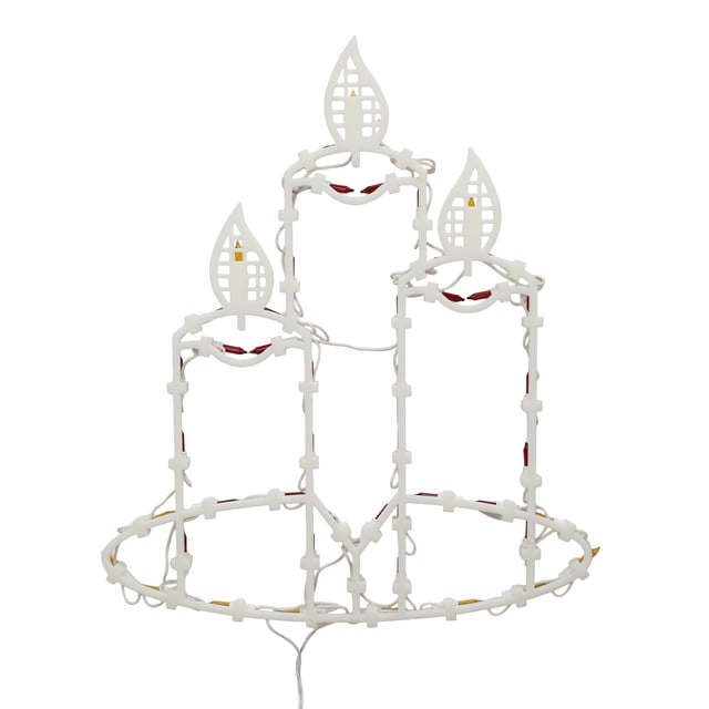 Holiday Time Candles Silhouette, Multicolor