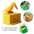thumbnail image 2 of Toothpick Box Toothpick Storage Case Automatic Dispenser Bird Shape toothpick dispenser; toothpick ABS Plastic Holder, Yellow, 2 of 8