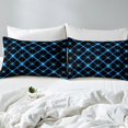 thumbnail image 4 of Erosebridal Futuristic Stripes Sheet Set Full, Modern Abstract Bedding Sets Full Size, Minimalism Room Decor 4pcs, 4 of 7