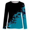 thumbnail image 4 of Women‘s Long Sleeve Tops Crew Neck Tunic Fall Blouse Printed Loose Fit Shirts, 4 of 4