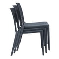 thumbnail image 3 of Compamia Verona Resin Wickerlook Patio Dining Chair in White, 3 of 11
