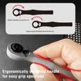 thumbnail image 4 of Ratchet Wrench Screwdriver Bit Set, CRV Steel Hex Ratchet Screwdriver Bit Set with 23 Bits for Car Electronic Mechanical Maintenance, 4 of 7