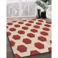 thumbnail image 3 of Ahgly Company Tapis d'Intérieur Lavable en Machine Carré Transitionnel Blond Doré Or, 4 Pieds Carré, 3 of 7