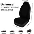 thumbnail image 3 of RYLABLUE Set of 2 Car Seat Covers Kwanzaa Greetings Kinara Happy Kwanzaa Orange Abstract Universal Auto Front Seats Protector Fits for Car,SUV Sedan,Truck, 3 of 5