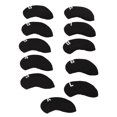 thumbnail image 4 of Number  Iron Headcover, Soft 11Pcs/Set Neoprene Iron Club Head Cover  For  Training Black, 4 of 8