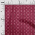 thumbnail image 1 of oneOone Silk Tabby Fabric Leaves & Floral Block Print Fabric BTY 42 Inch Wide, 1 of 4