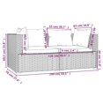 thumbnail image 4 of vidaXL 2-Seater Sofa with Cushions Brown Poly Rattan, 4 of 5