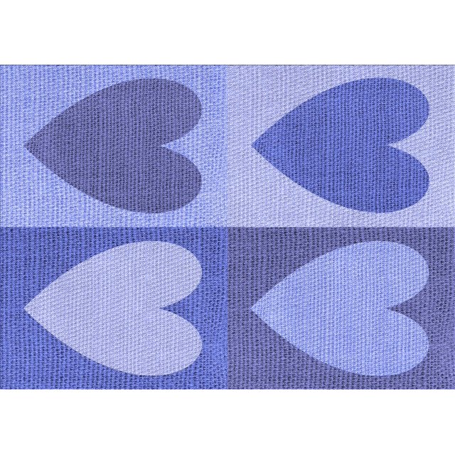 Ahgly Company Tapis d'Intérieur Lavable en Machine Rectangle Transitionnel Jeans Bleu, 2 Pieds x 5 Pieds