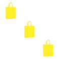 thumbnail image 2 of Decodeary Sac de Courses Réutilisable Pliable Écologique Sac de Rangement à Bandoulière Jaune 3Set, 2 of 6
