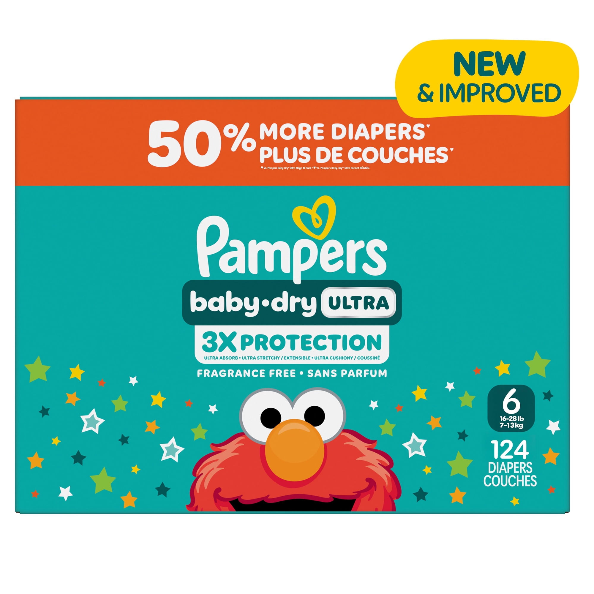 [新品・未開封]Pampers Air-Max XXXXL 23枚入り Pampers Baby Dry Ultra Diapers, Size 6 (23-44 lbs), Absorbent