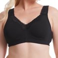 thumbnail image 1 of XZNGL Womens Large Breathable, Sweat-Absorbing, Collated, Lace, Pure Cotton Comfortable Bra, 1 of 5