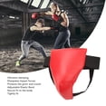 thumbnail image 3 of Groin Protector, Shock Absorption Ventilated Adjustable Jockstrap Abdominal Guard Red For Boxing Kickboxing Training, 3 of 8