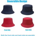 thumbnail image 2 of ORUYROP Bucket Hat for Women Men, Reversible Cotton Summer Sun Beach Fishing Cap Solid Color Style, 2 of 5