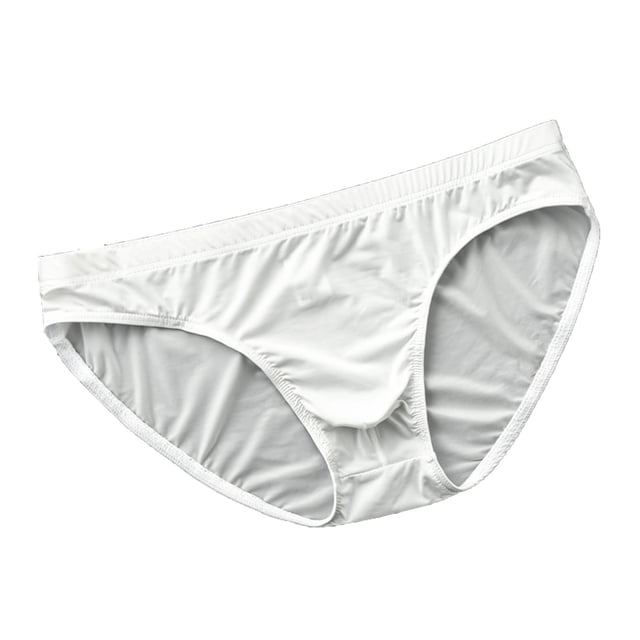 EOYWHK Men Cooling Silk Brief Low Rise Stretch Nylon Underwear Breathable Seamless Swim Trunks ,M-3XL