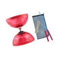 thumbnail image 2 of Lipstore Ensemble de Diabolo Chinois Amusant Portable Robuste 3 Roulements pour Enfants Débutants Extérieur Rouge, 2 of 8
