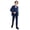 Navy, variant on Children Boys' Formal Suits Set 5 Piece Classic Formal Suit Set Kids Tuxedo Suit Outfits Pant Sets for Lady White 2Y