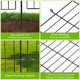 thumbnail image 2 of 1 Package [Premium Project] Metal Outdoor Fence 10 Pieces Without Door, Inner Arc Design, 10 Mesh Pieces + 10 Round Head Ground Plugs + 1 6-Point Wooden Hammer, 2 of 9