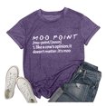 thumbnail image 1 of LUOGENLI T-shirts pour Femme pour Femmes T-shirts pour Femmes d'Été à Col Rond Mode à Lettres Imprimées Haut à Manches Courtes T-Shirt en Coton Coloré T-shirts pour Femmes T-shirts Graphiques T-shirts de la Saint-Patrick Violet G, 1 of 2