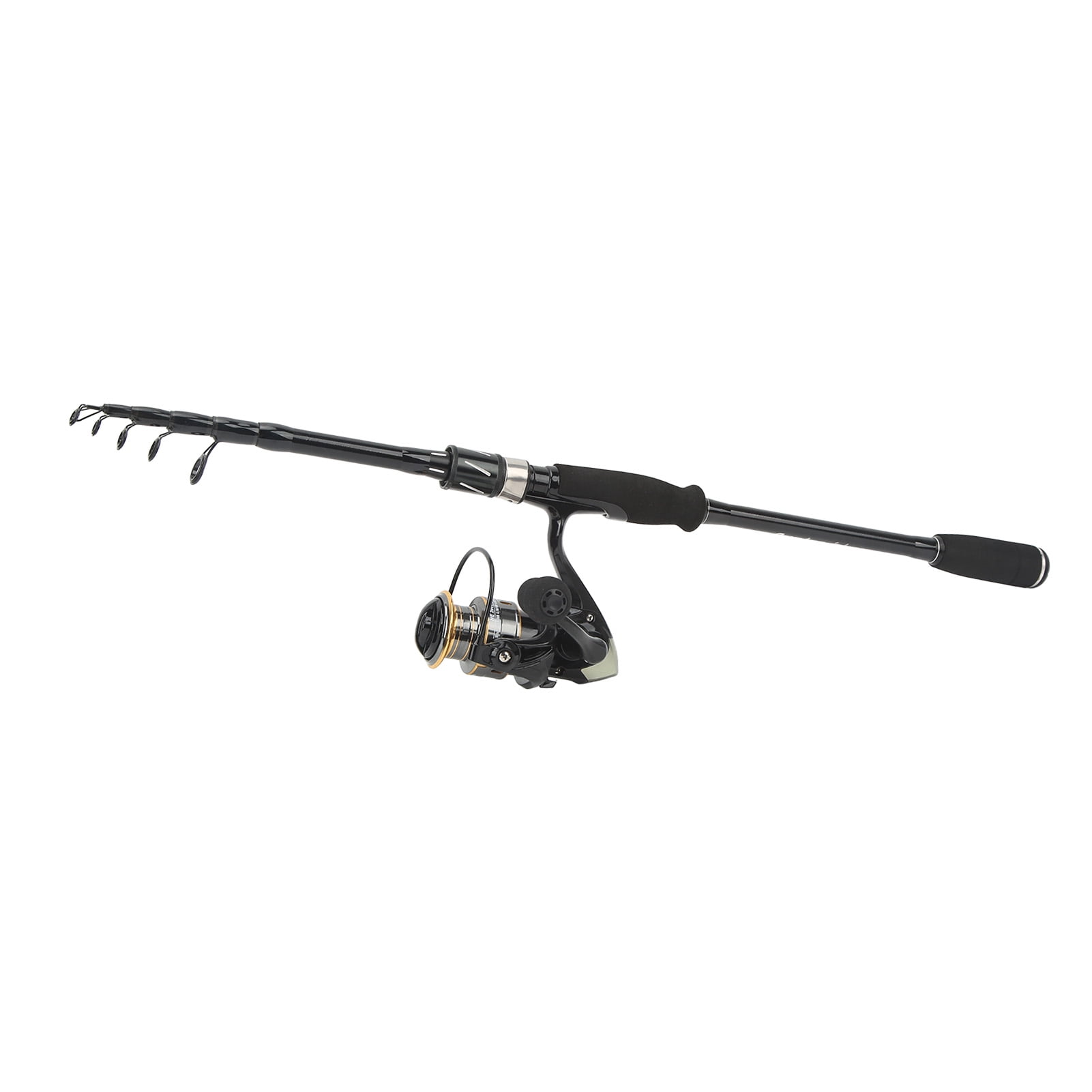 Fishing Rods Set, Widely Applicable Large Capacity Metal Wire Cup Fishing Rod and Reel Combo Set Telescopic Rods  for Beginners