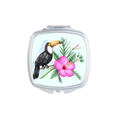 thumbnail image 1 of Ramphastos Toco Tropical Bird Square Mirror Portable Compact Pocket Makeup Double Sided Glass, 1 of 3