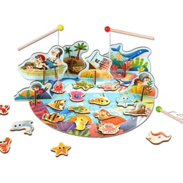 Jeu De Pêche Magnétique En Bois – Alphabet, Mots Et Orthographe – Jouet éducatif Motricité, Dès 3 Ans – 21,5 Cm